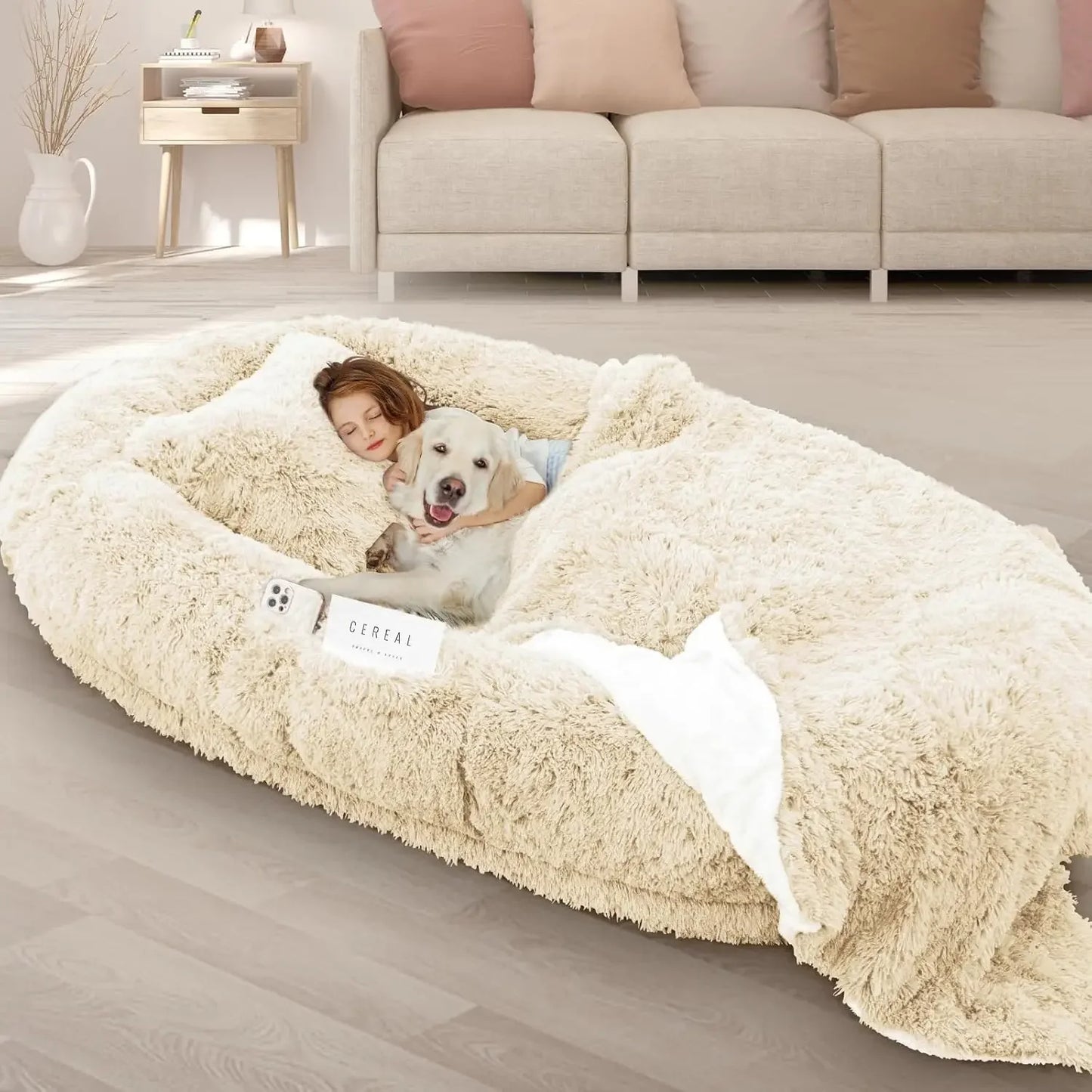 Human Dog Bed, 71''x45''x12''Size