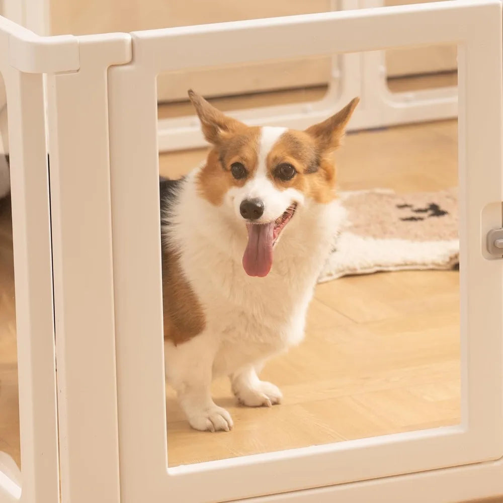 Clear Dog Playpen with Door