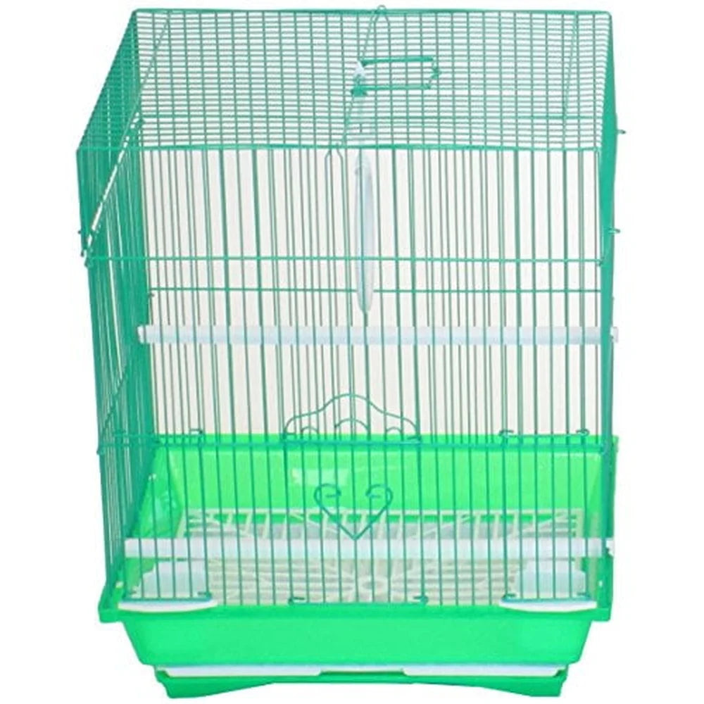 Flat Top Parakeet Cage with Sliding Doors