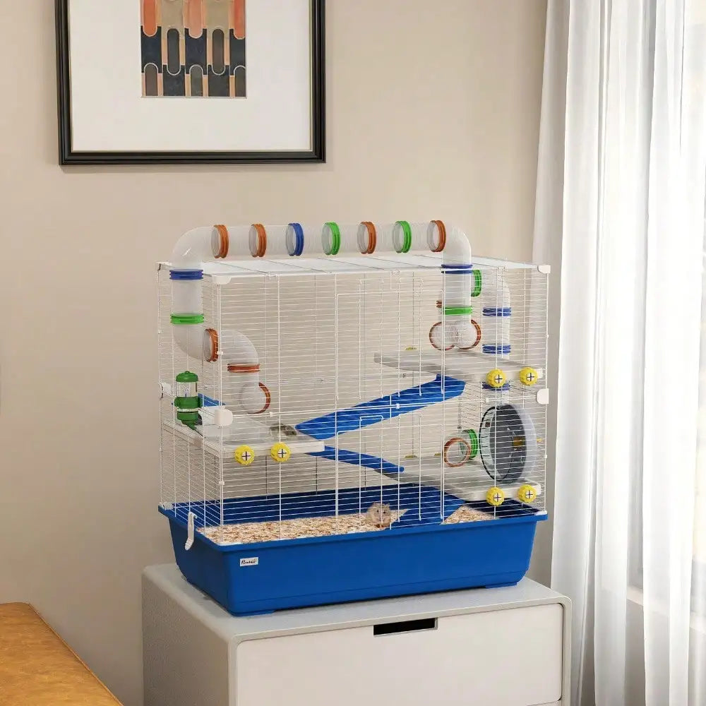 4 Tier Rat Cage with Tunnel Tube System