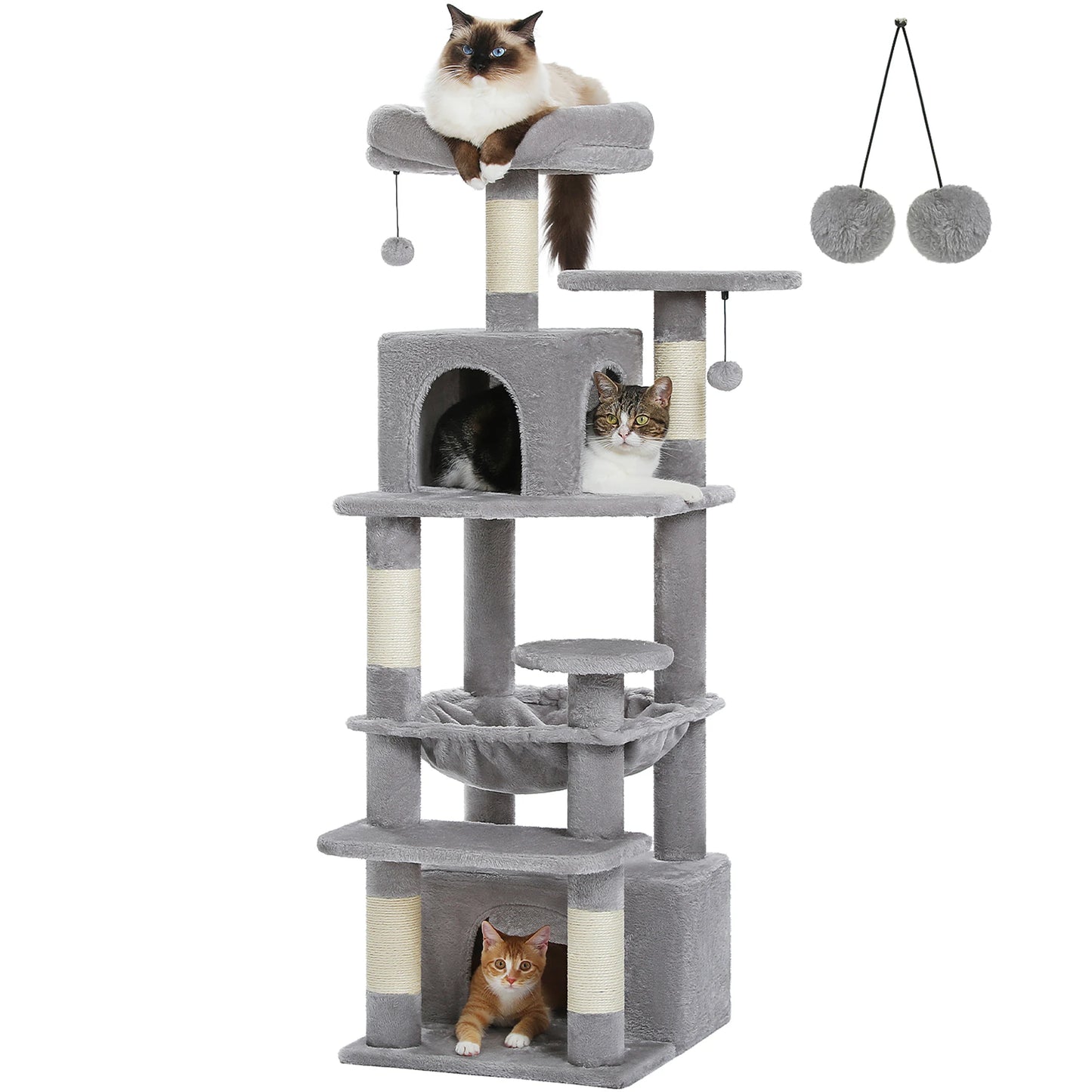 6-levels Safe and Stable Cat Tree