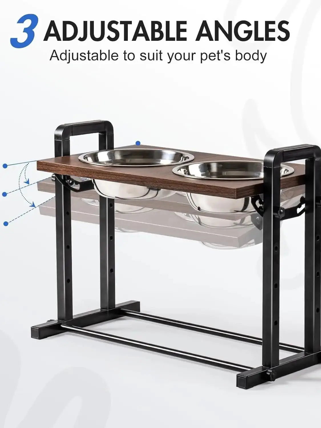 Raised Dog Stainless Steel Bowls