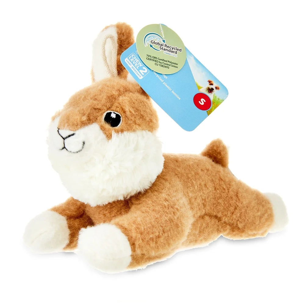 Squeaky Plush Dog Toy Bunny 8.25in