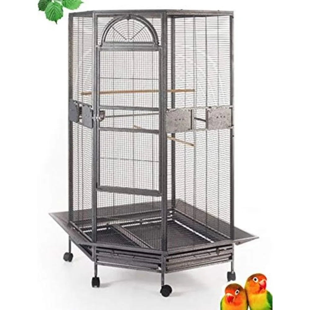 64" Extra Large Corner Flight Bird Cage