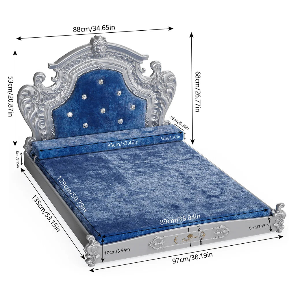 Stunning Large Dog Bed with Headboard