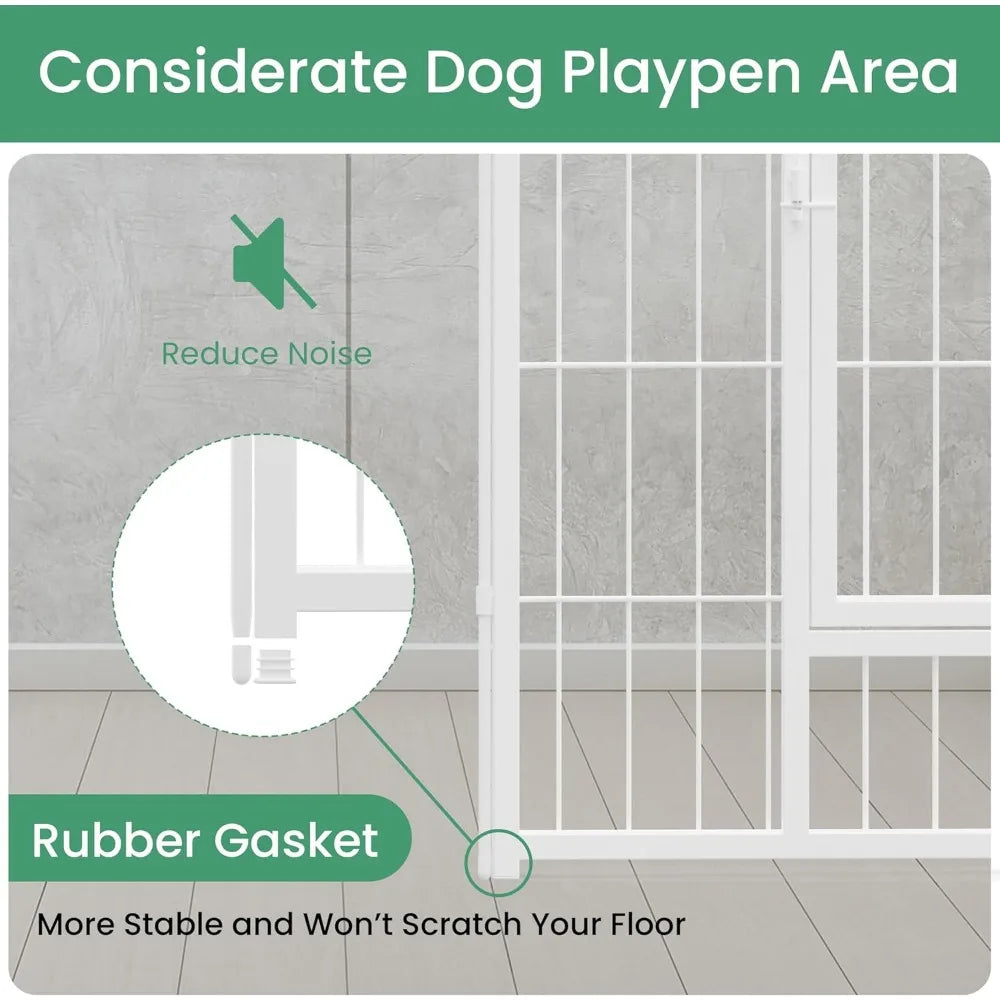 Dog Playpen, 40" Height 16 Panels Fence
