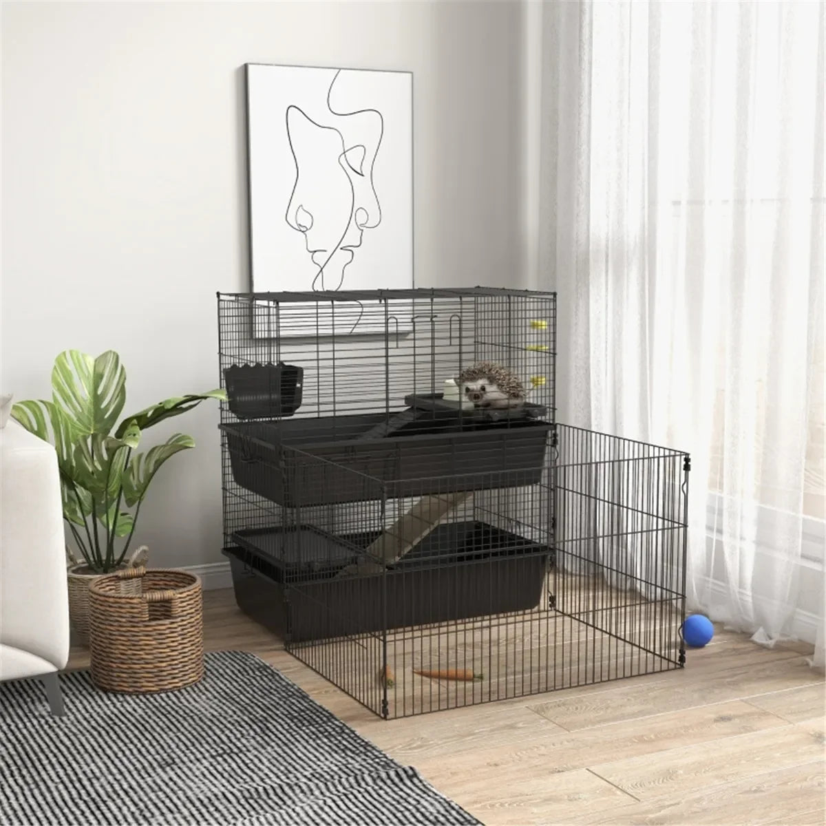 Small Animal Cage for Rabbits Guinea Pigs Ferrets & More