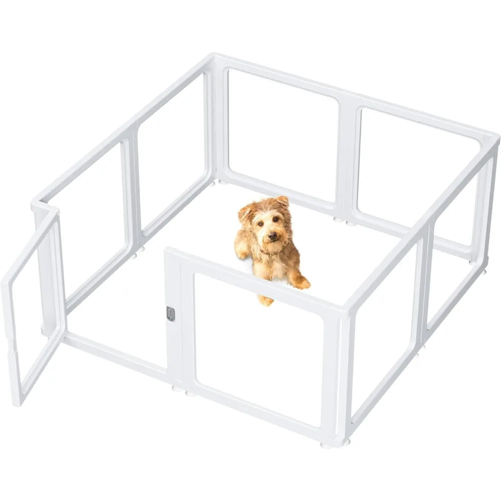 Clear Dog Playpen with Door