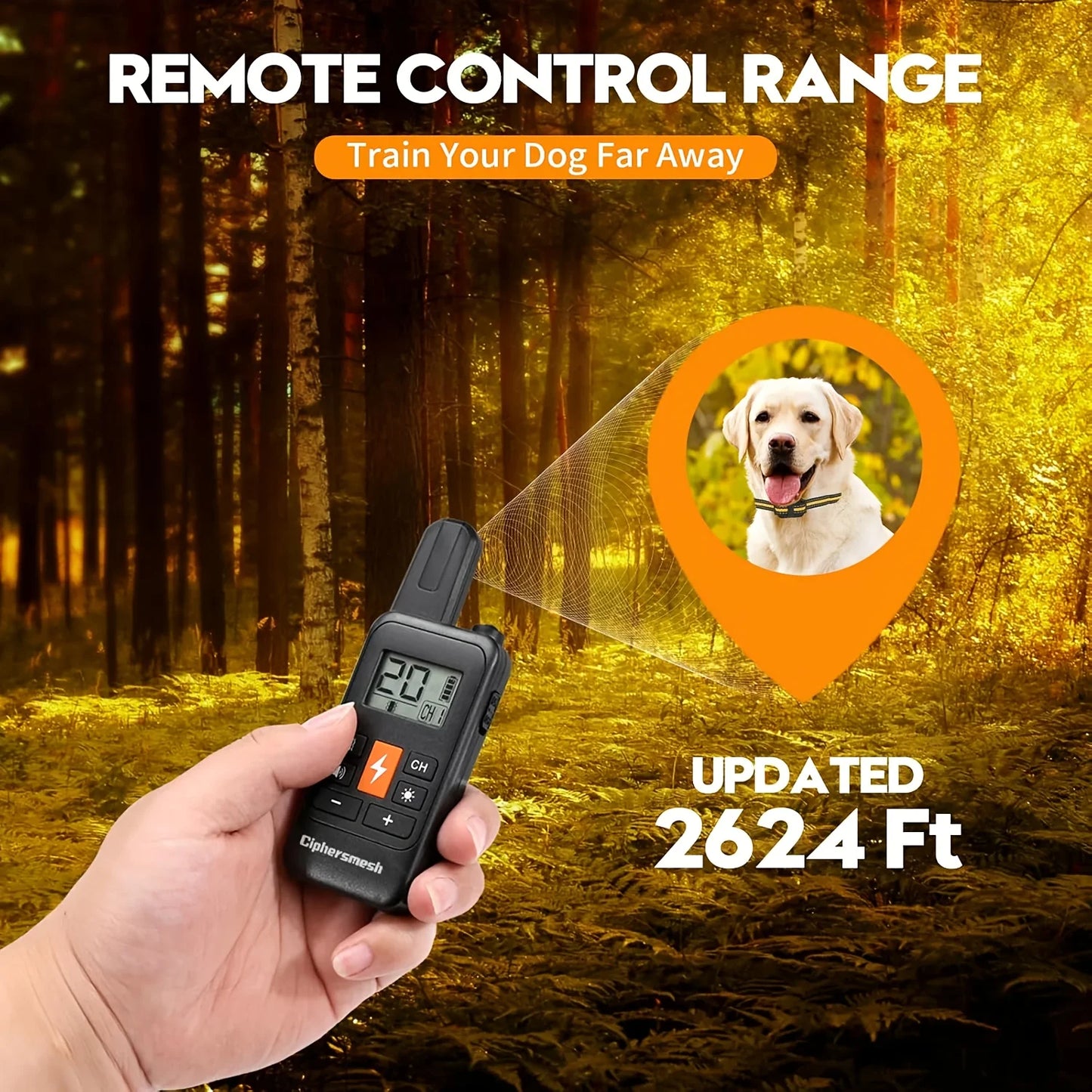 Anti Barking Shock Vibration Collar Waterproof