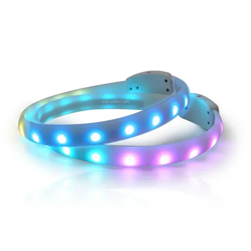 LED Pet Collar Durable Luminous Necklace With Flashing Lights