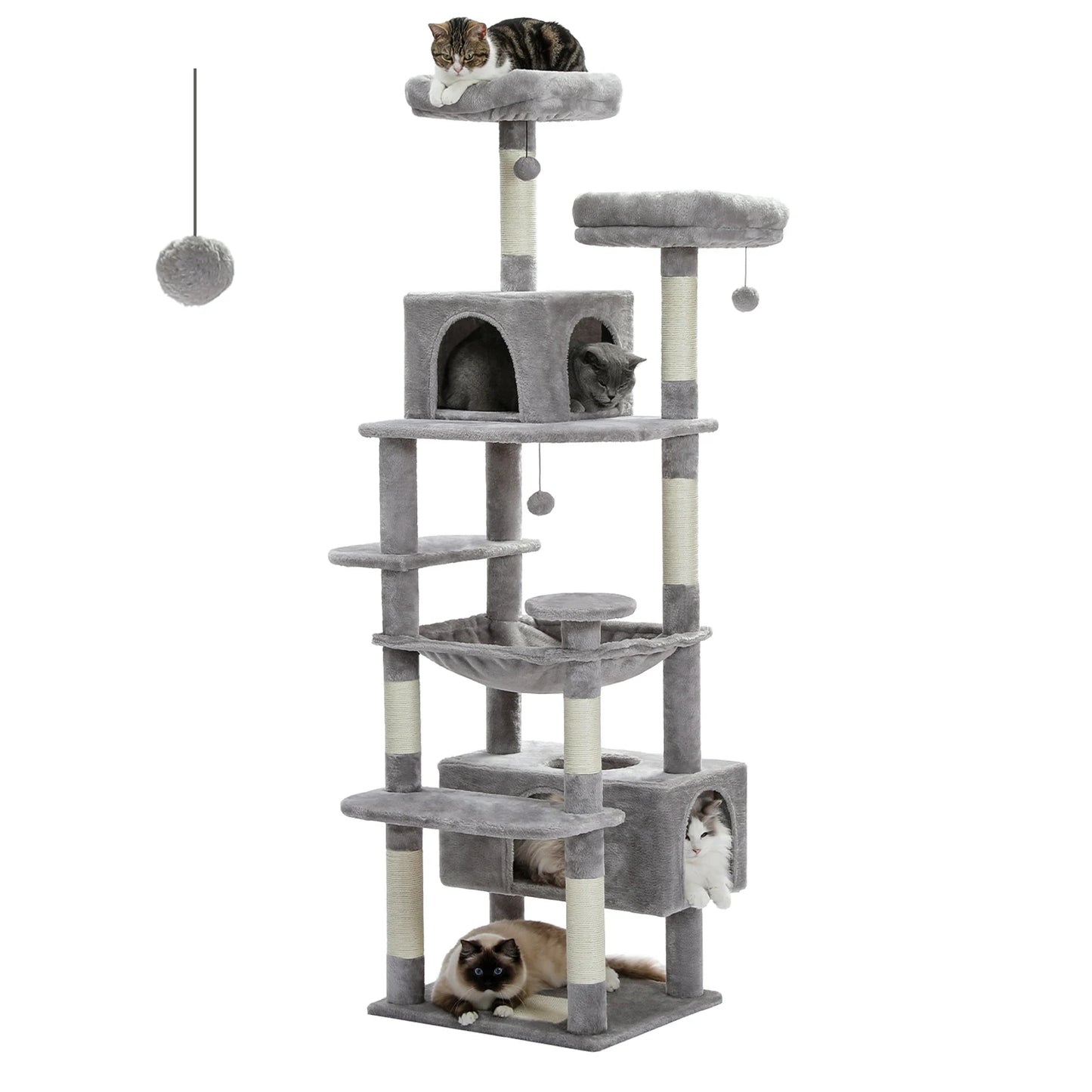 72" Large Cat Tree and Tower for Indoor Cats