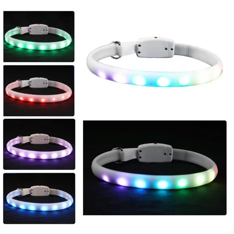 LED Pet Collar Durable Luminous Necklace With Flashing Lights