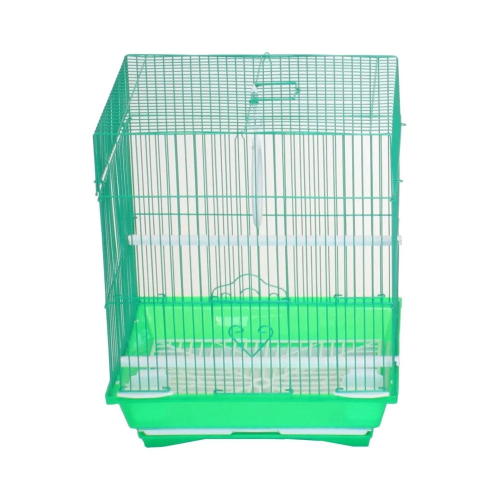 Flat Top Parakeet Cage with Sliding Doors