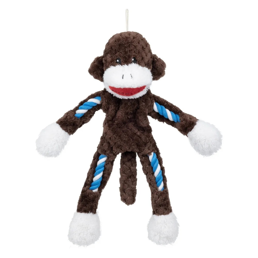 Tough Buddy Monkey Dog Toy Rope Chew