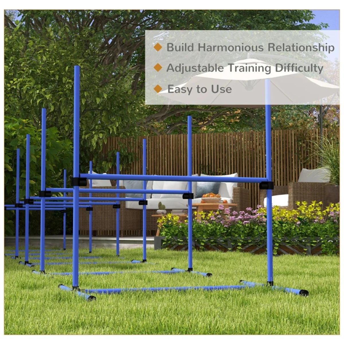 Dog Agility Jump Fences Set