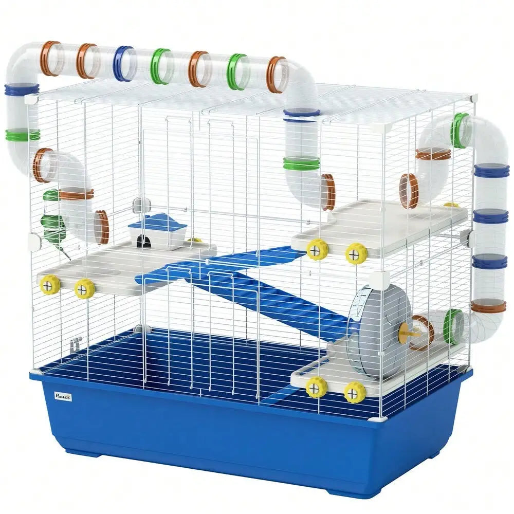 4 Tier Rat Cage with Tunnel Tube System
