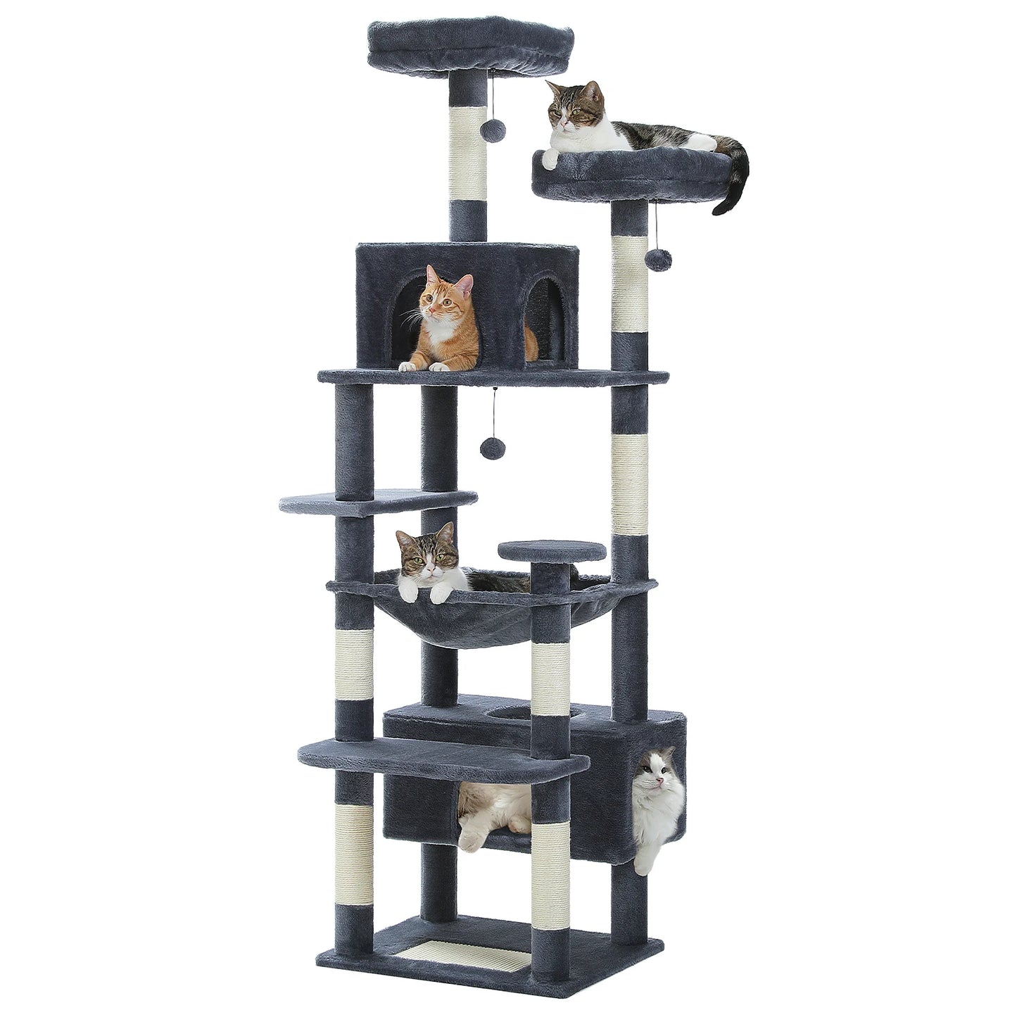 72" Large Cat Tree and Tower for Indoor Cats