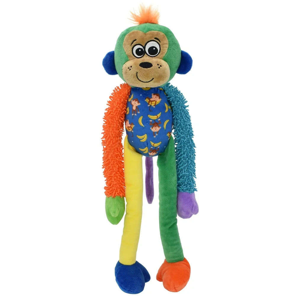 Colorful Plush Monkey Dog Toy 18 Inch