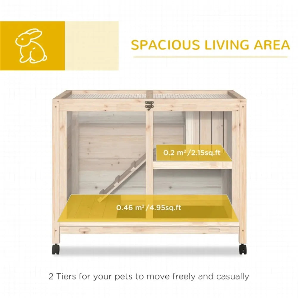 Wood Rabbit Hutch- For Small Animals