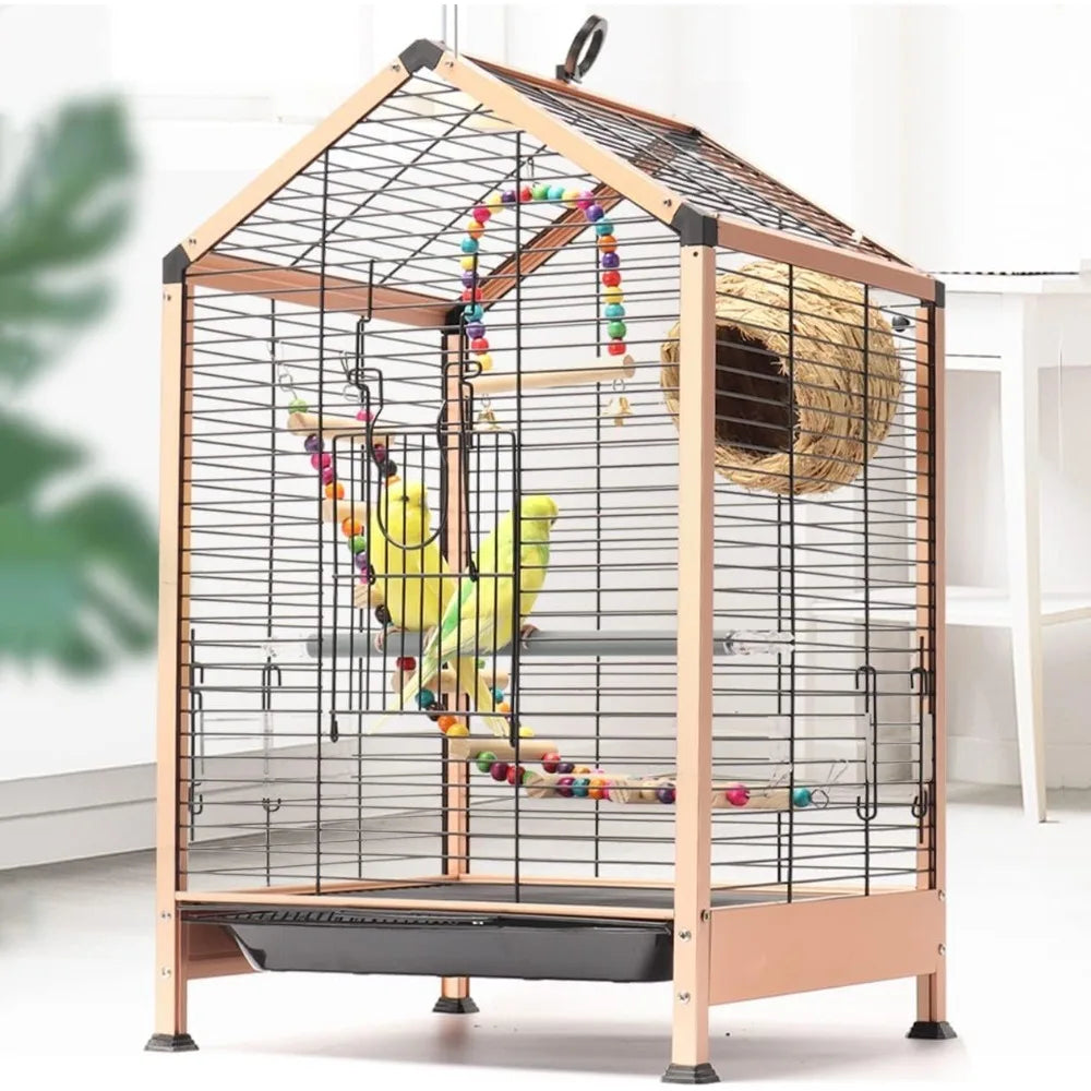 Rust Resistant Metal Cage with Rooftop Ladder