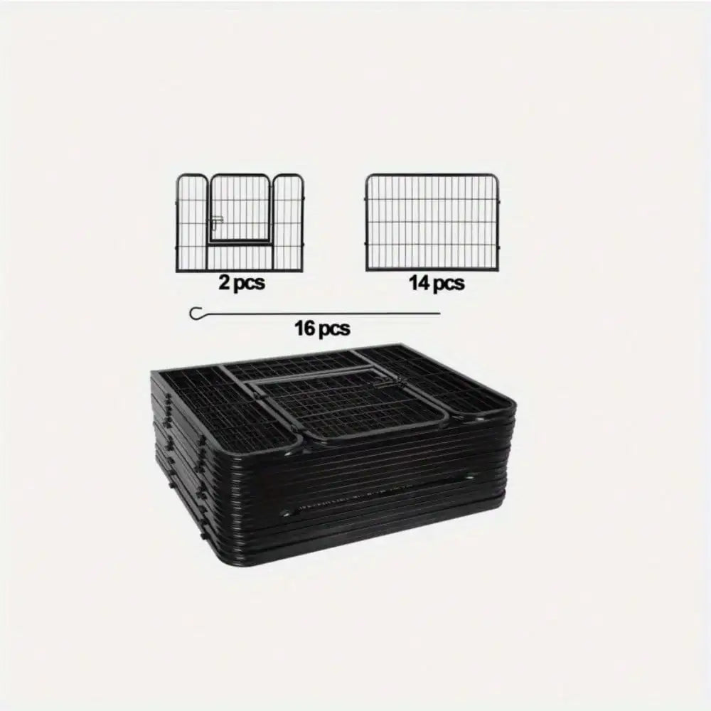 16 Panel Heavy Duty Metal Exercise Playpen