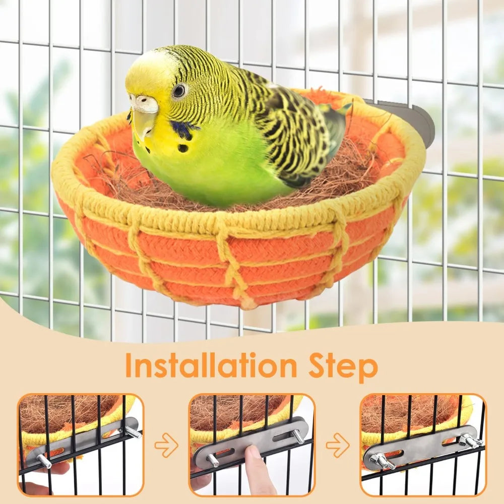 Breeding Nest Bed with Natural Coconut Fiber Bedding