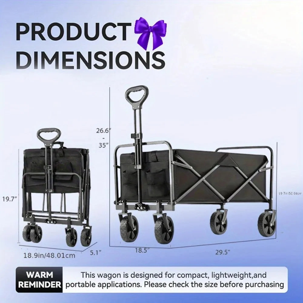 1PC Collapsible Foldable Wagon Cart