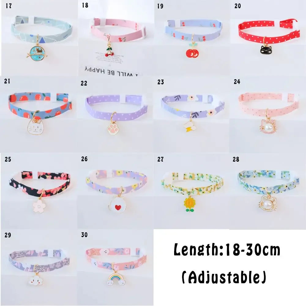 1PC Cute Kitten And Puppy Safety Necklace Breakaway Adjustable Collar