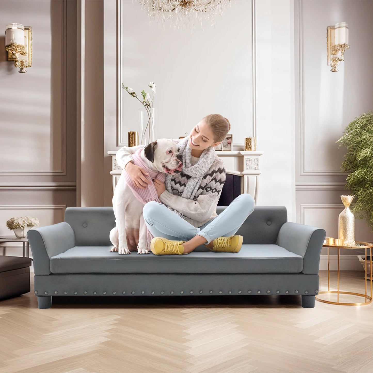 Heavy Duty Large Raised Sofa Dog Bed