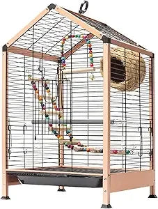 Rust Resistant Metal Cage with Rooftop Ladder