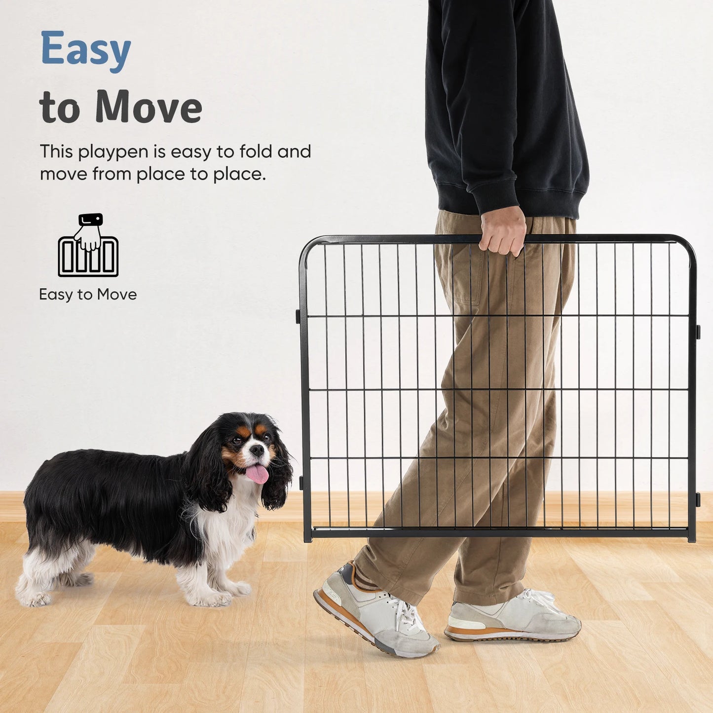 16 Panel Dog Playpen with Doors