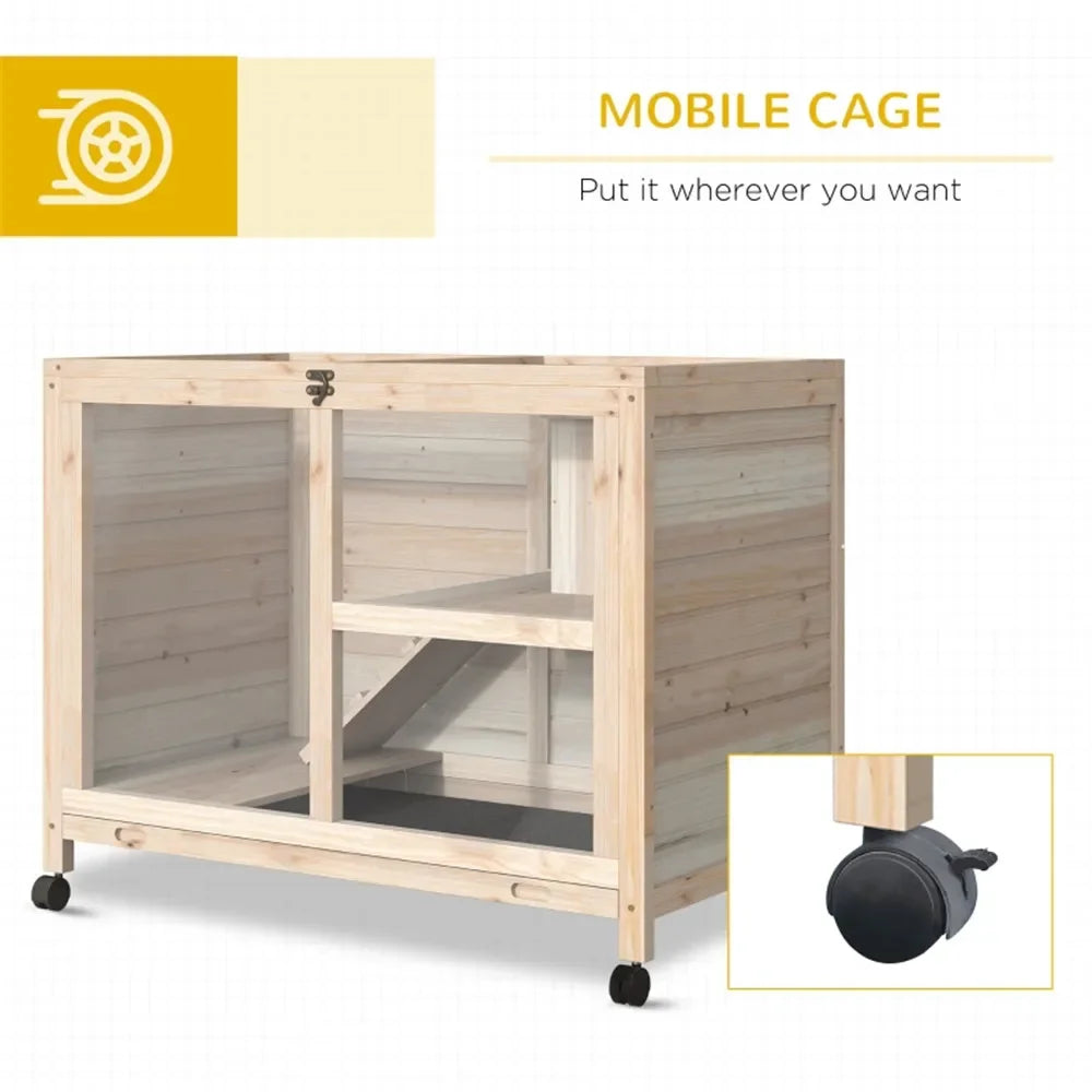 Wood Rabbit Hutch- For Small Animals