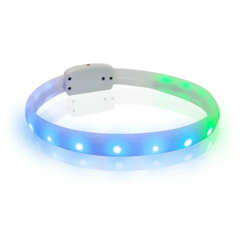 LED Pet Collar Durable Luminous Necklace With Flashing Lights