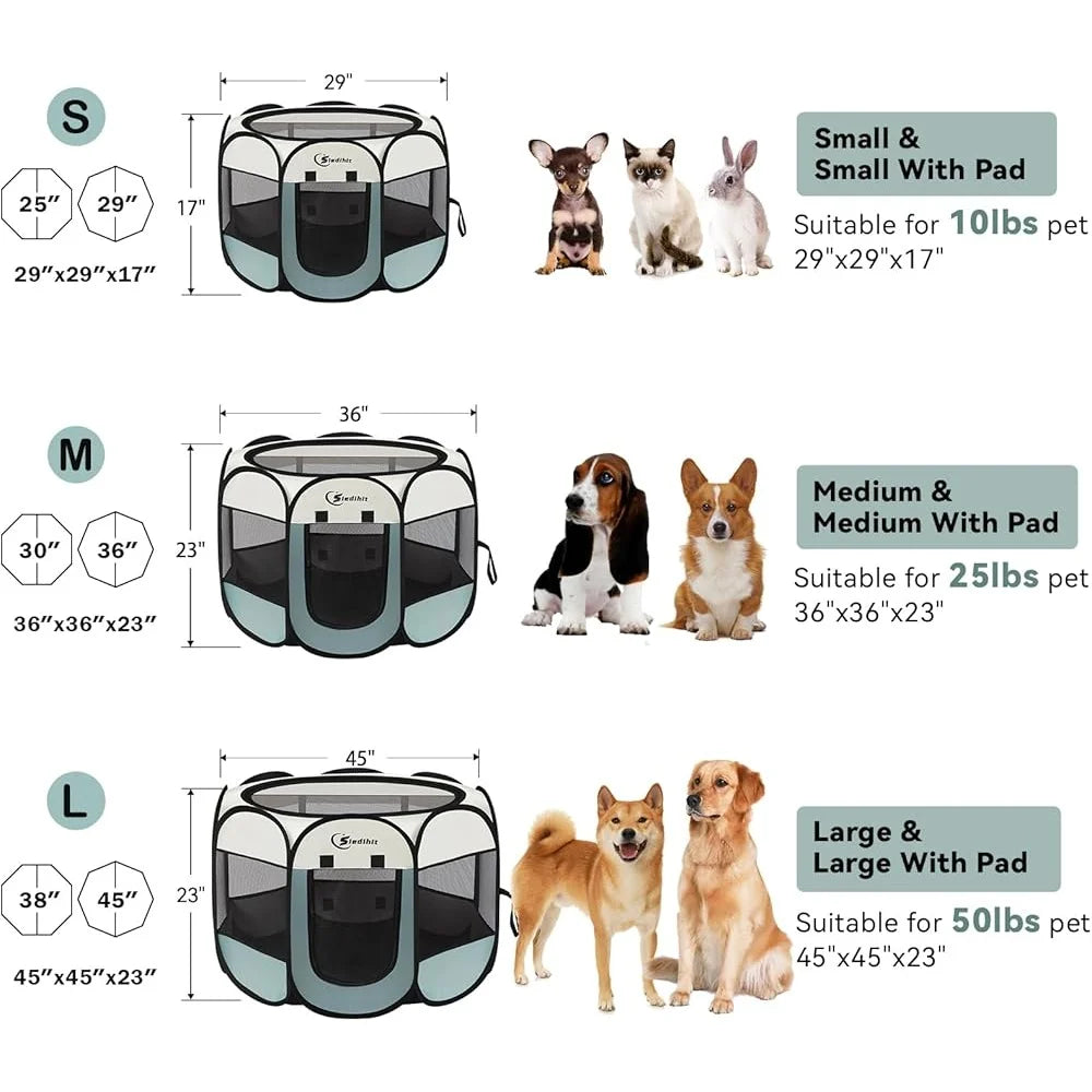 Portable Playpen Waterproof Foldable