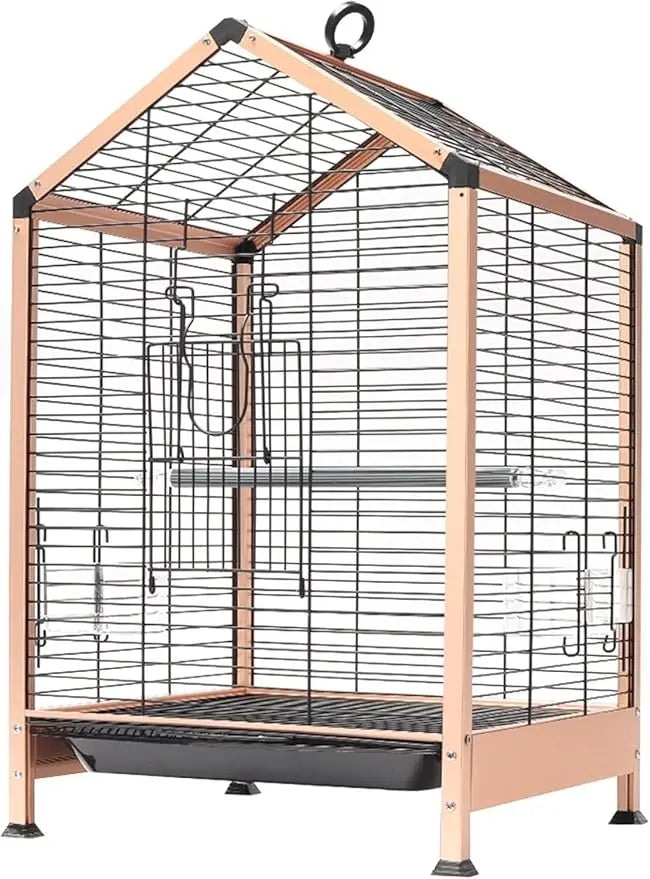 Rust Resistant Metal Cage with Rooftop Ladder