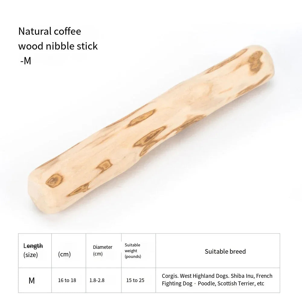 Coffee Wooden Dog Chew Toy