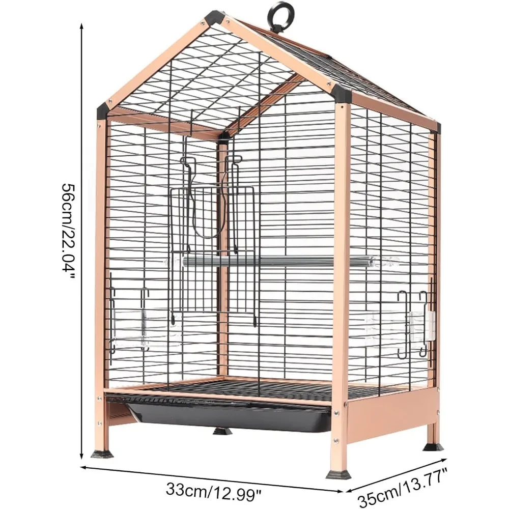 Rust Resistant Metal Cage with Rooftop Ladder
