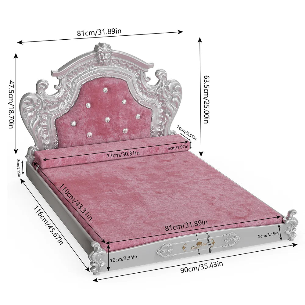 Stunning Large Dog Bed with Headboard