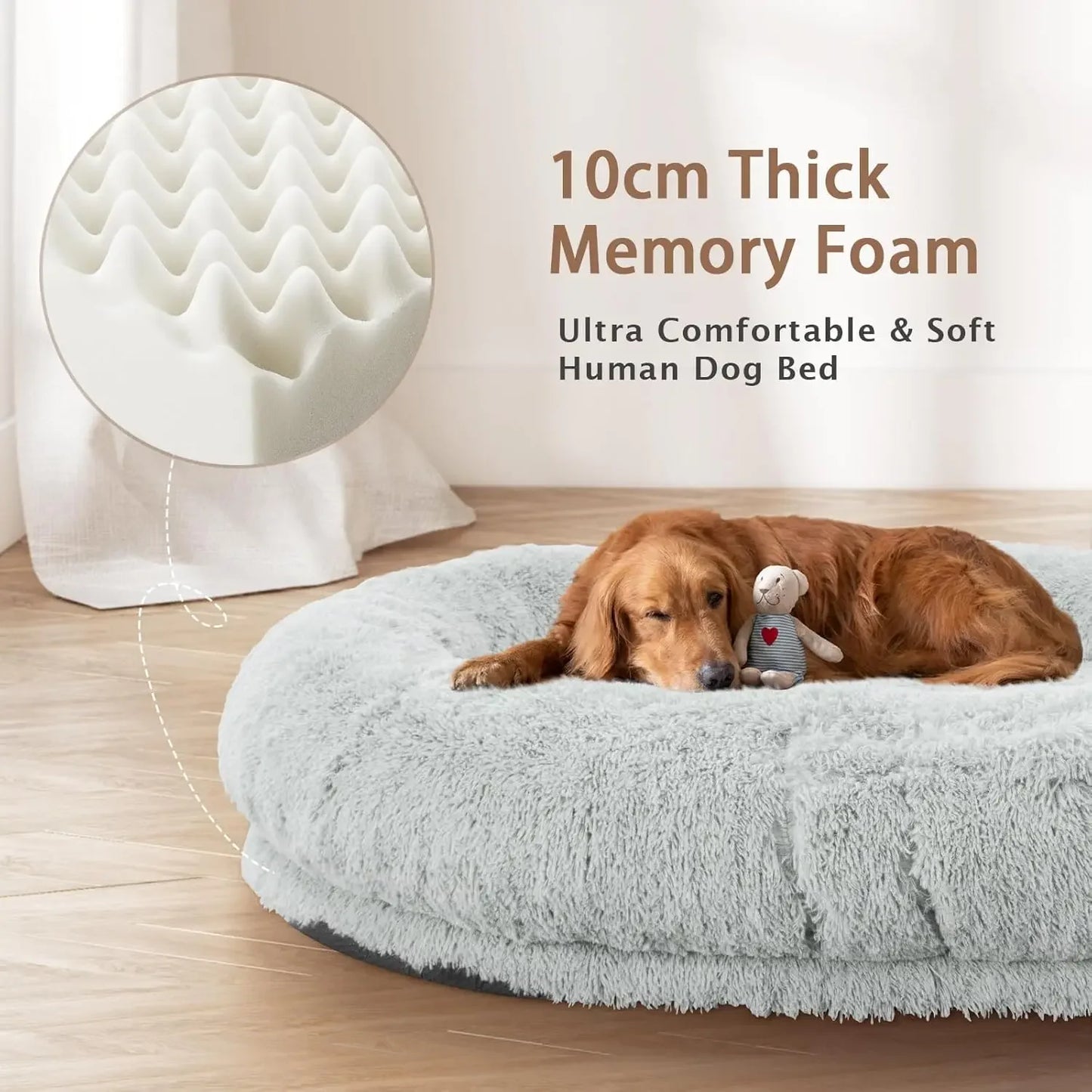 Human Dog Bed, 71''x45''x12''Size