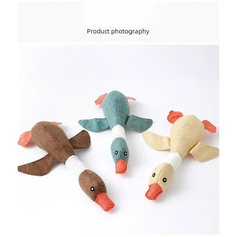 Pet Mallard Duck Squeaky Dog Toy
