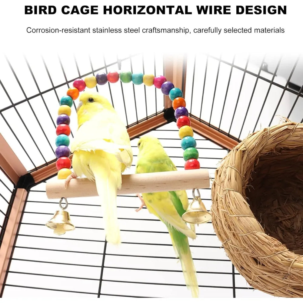 Rust Resistant Metal Cage with Rooftop Ladder