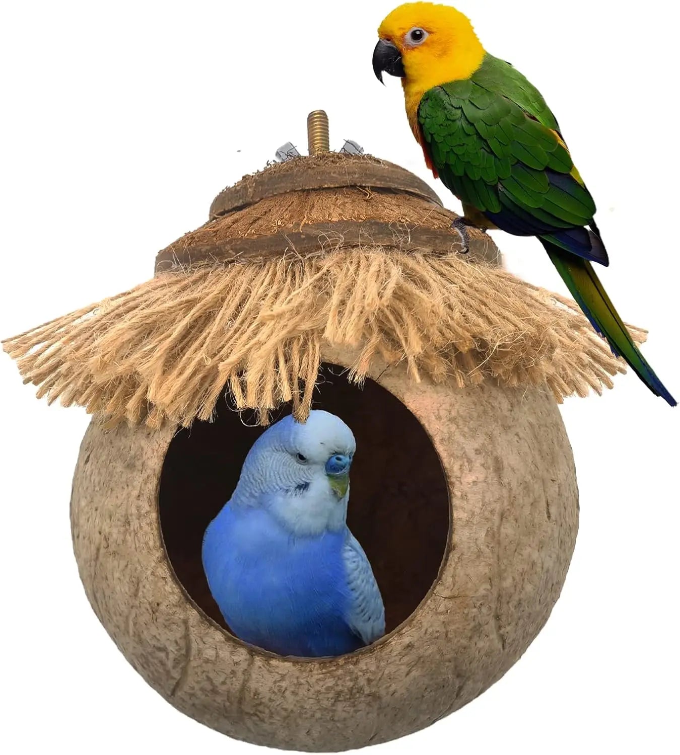 Natural Coconut Fiber Hanging Birdhouse