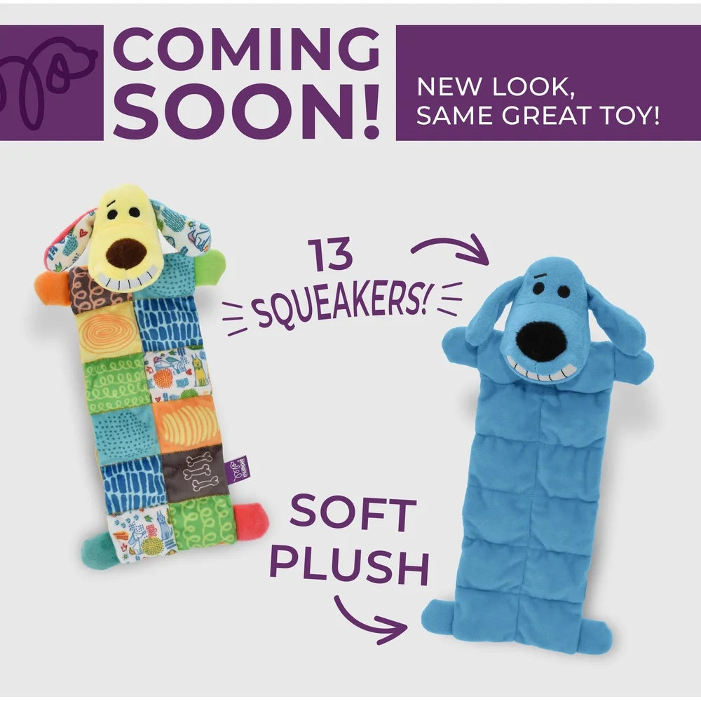 Plush Dog Toy Smiling Loofa Mat 12"