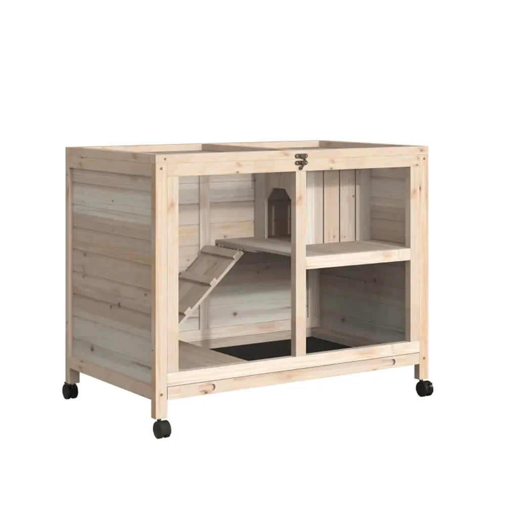 Wood Rabbit Hutch- For Small Animals