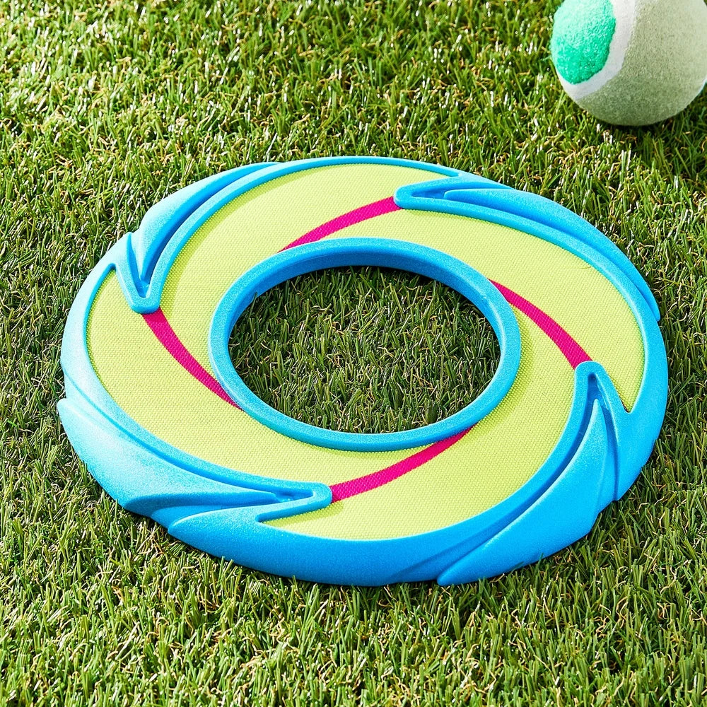 Durable Neon Dog Fetch Toy 9 Inch Disc