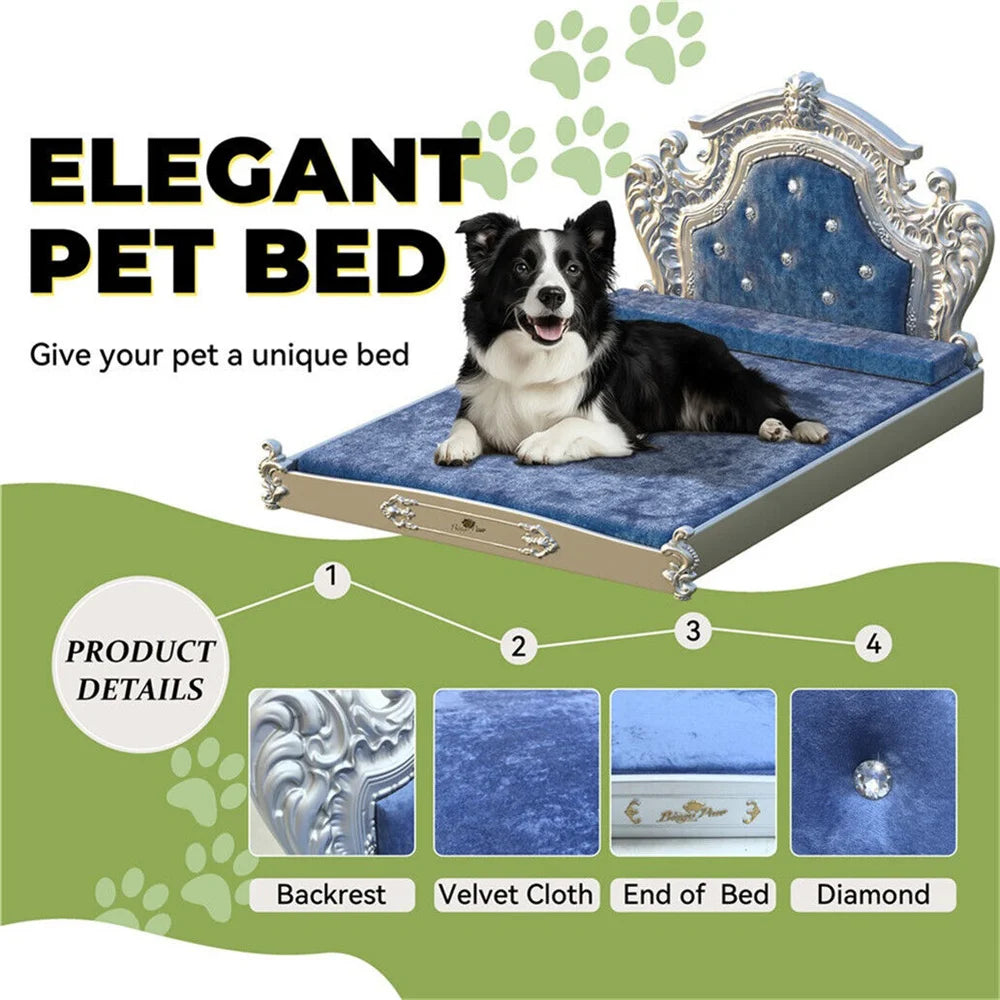 Stunning Large Dog Bed with Headboard