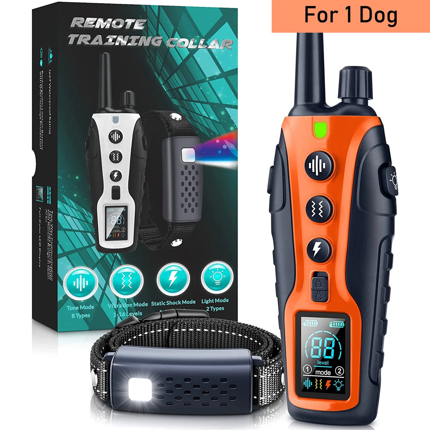 Dog Training Collar -3300ft Range, Rechargeable