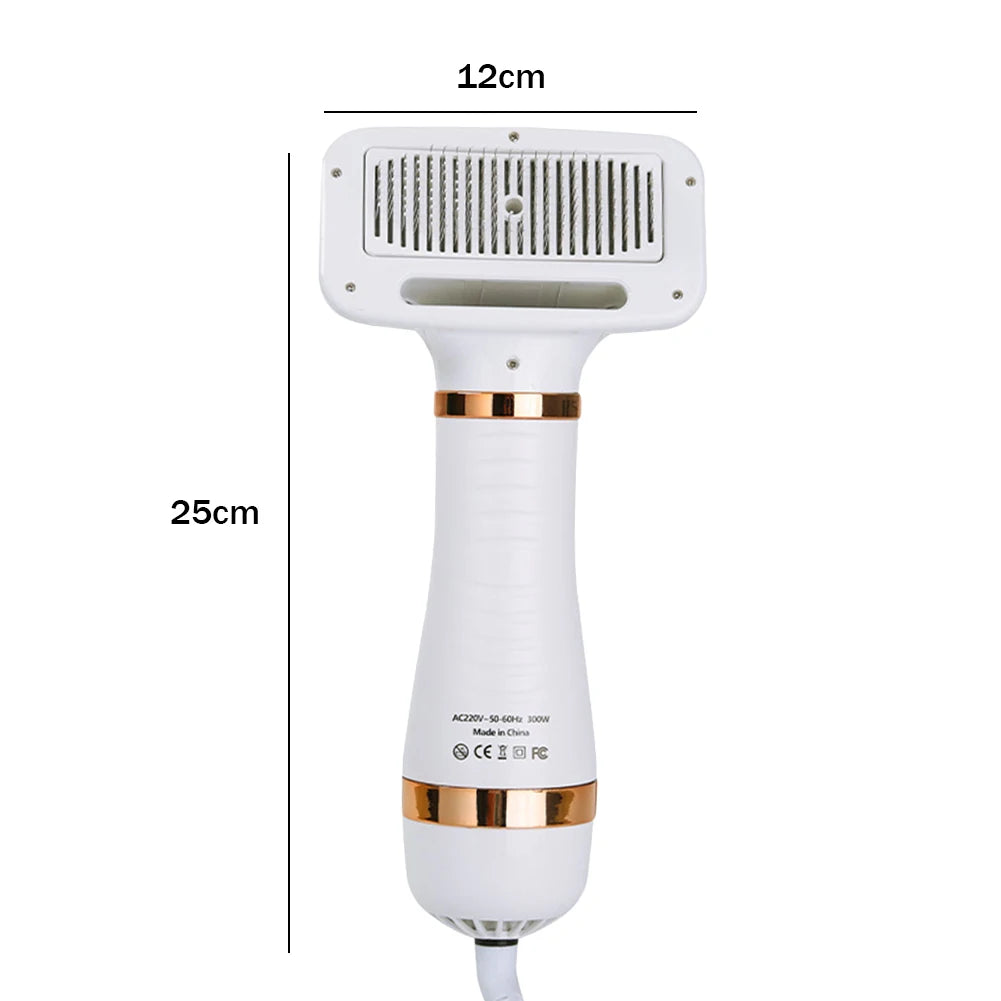 2 in 1 Portable Low Noise Hair Dryer Comb