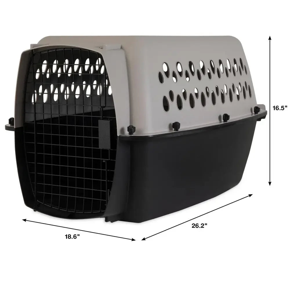 Pet Kennel S/M 26" Plastic Travel Carrier