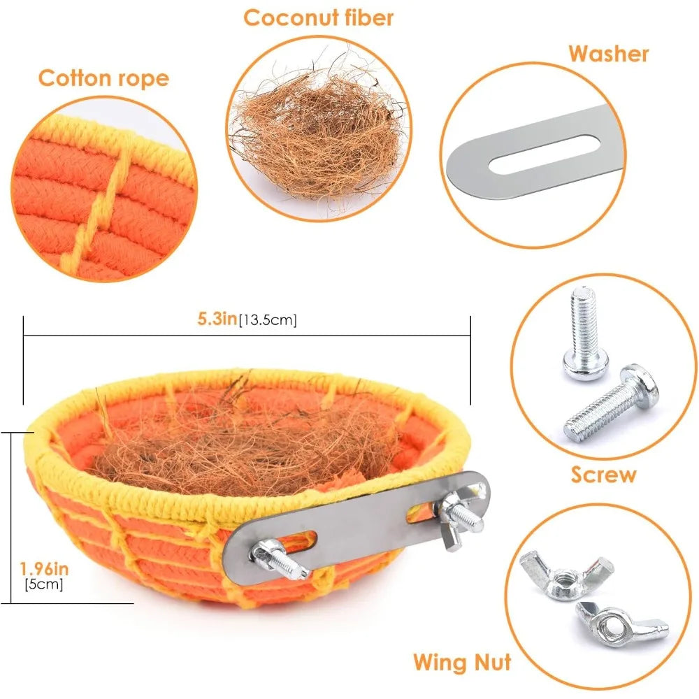 Breeding Nest Bed with Natural Coconut Fiber Bedding